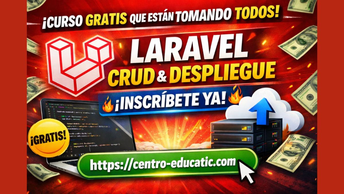 🚀 ¡Oferta Limitada! Curso GRATIS de Laravel CRUD y Despliegue que Todos los Programadores Están Tomando